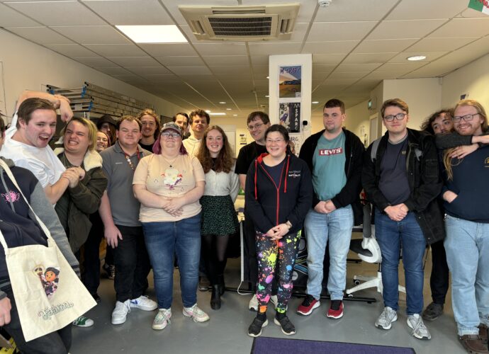 group picture of most who attended the event.