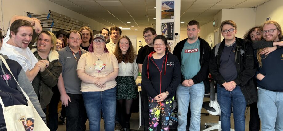 group picture of most who attended the event.