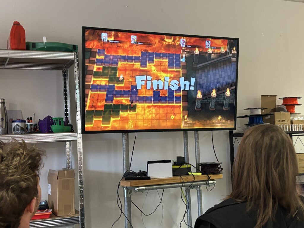 picture of the screen featuring Hot Cross Blocks