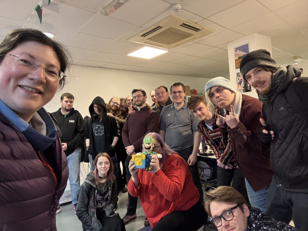 group photo but as selfie by Jen