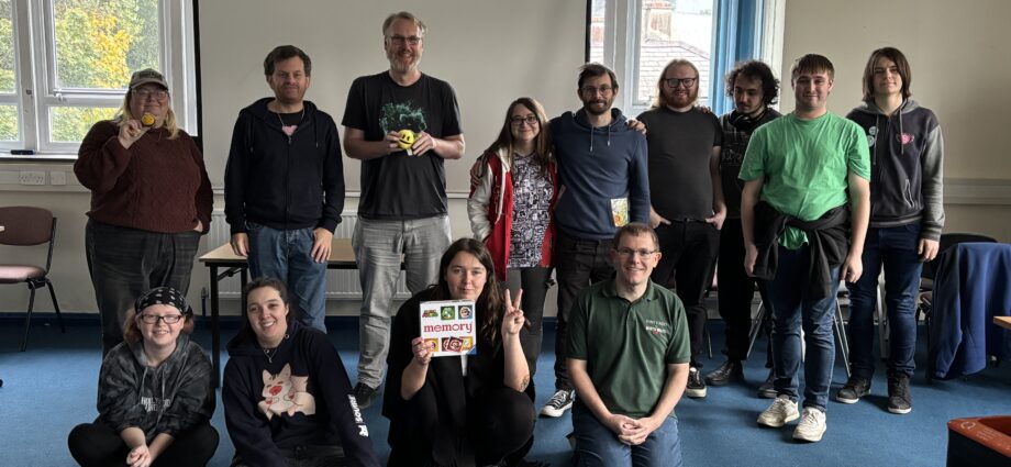 group photo of the last people remaining at the October event